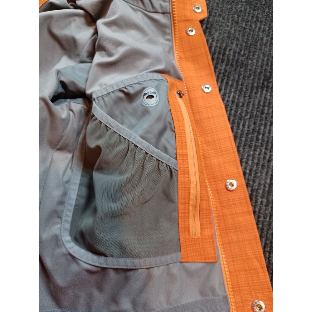 REI MADRONA Orange‎ Plaid Waterproof  Hooded Jacket Women's S - Picture 3 of 13